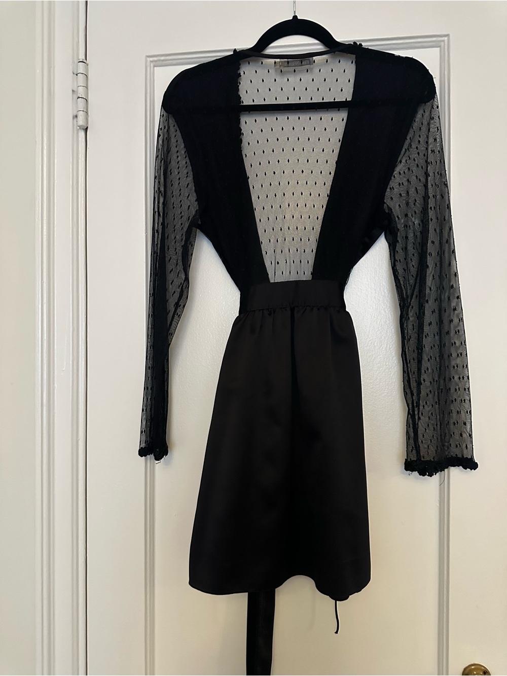 Set of three intimate pieces-  Black Sheer see throught